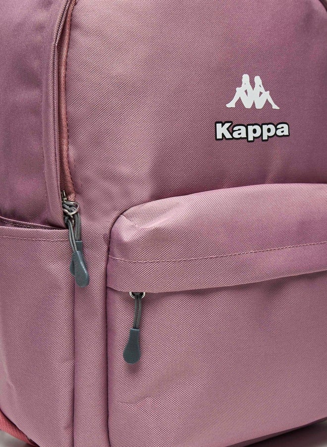 Kappa Logo Detail Backpack with Adjustable Shoulder Straps - Image 2