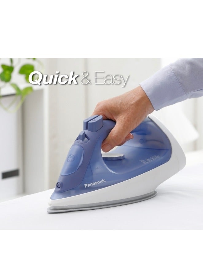 Panasonic Steam Iron with Powerful Steam for Quick & Easy Ironing NI-S530 300 ml 2400 W NI-S530 Blue - Image 5