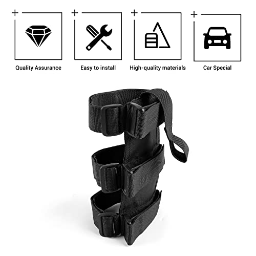 Hoolcar Roll Bar Fire Extinguisher Holder 2.5-3LB Adjustable Extinguisher Strap Mount for 2021-2022 Ford Bronco, Black, 1PC - Image 3