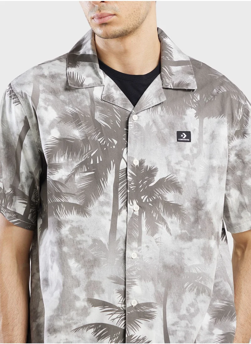 CONVERSE All Over Printed Resort Shirt