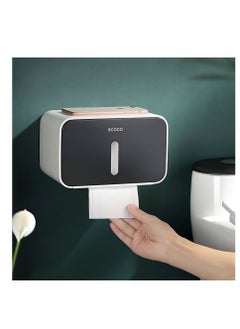 Excefore Folded Hand Towel Dispenser for Bathroom, Pet Proof Plastic TP Tissue Holder, Visualization Paper Towel Holder, Outdoor Waterproof Toilet Paper Holder, Full Cover Adhesive Mounted  - Image 3