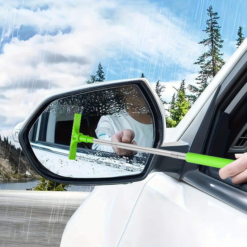 Telescopic Car Brush with Squeegee – Double-Sided Windshield Cleaner & Frost Remover, Adjustable Length for Car Glass - Image 1