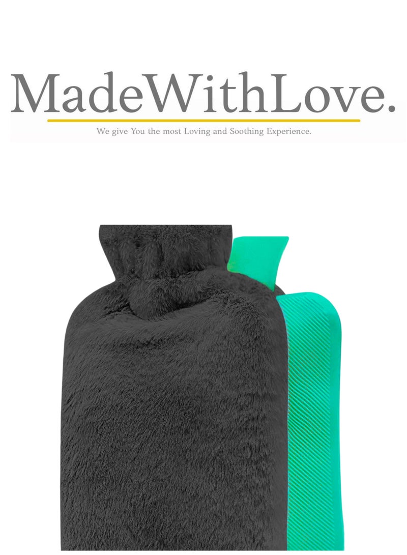 Mini Hot Rubber Water Bag with Protection Cloth Cover - Image 2