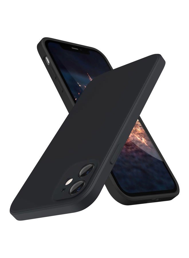 SURPHY Square Design for iPhone 11 Case with Camera Protection, Straight Edge Slim Design, Liquid Silicone Phone Case for iPhone 11 6.1 inches, Black - Image 1