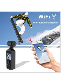 General Handheld 5K Video Camera Camcorder, UHD 5K 30fps WiFi Pocket Digital Camera, 6-Axis Gyroscope Vlogging Camera with 1.33-inch Screen, 270° Rotable Lens, Mic Included, IP8 Water Proof, for Photography  - Image 5