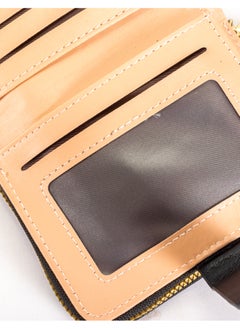 The Black Pearl Accessories Leather Flip Wallet & CardHolder with 9 Pockets and Zipped Pocket Flowery Black  - Image 4