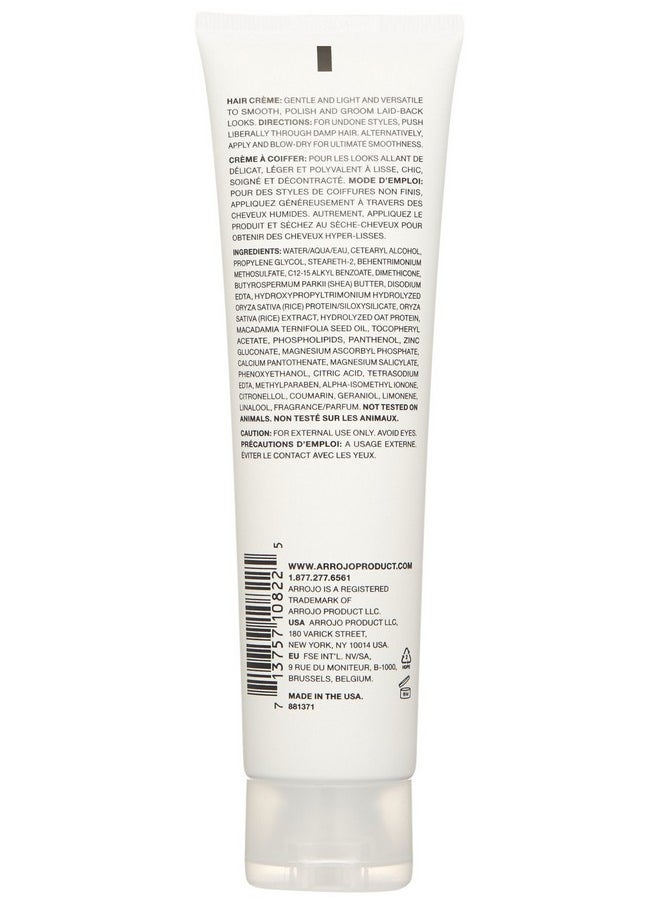 ARROJO Arrojo Hair Creme With Macadamia Hair Products Provides Essential Moisture & Silky Texture Contains Shea Butter Macadamia Seed Oil Oat Protein & Vitamin B5 Arrojo Hair Products  - Image 3