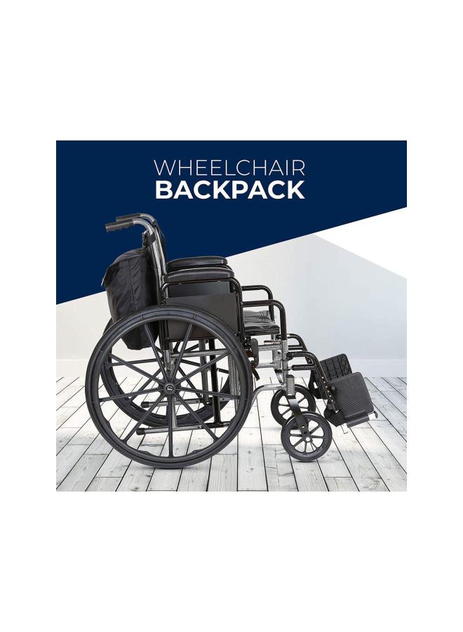 klarako Wheelchair Pouch Wheelchair Bag Waterproof Large Wheelchair Accessories Bags to Hang on Back and Wheelchair Backpack Storage Bag  - Image 5