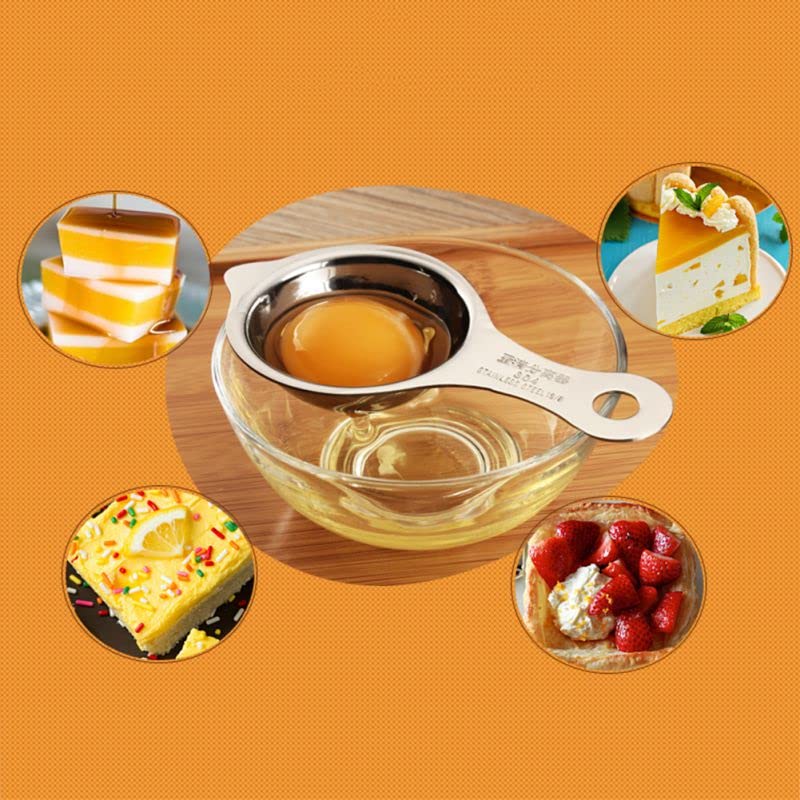 Mockery Egg Separator, Stainless Steel Egg Yolk White Separator Baking Kitchen Tools, Divider Egg Strainer, Egg Filter Extractor, Cooking Baking Tools - Image 5