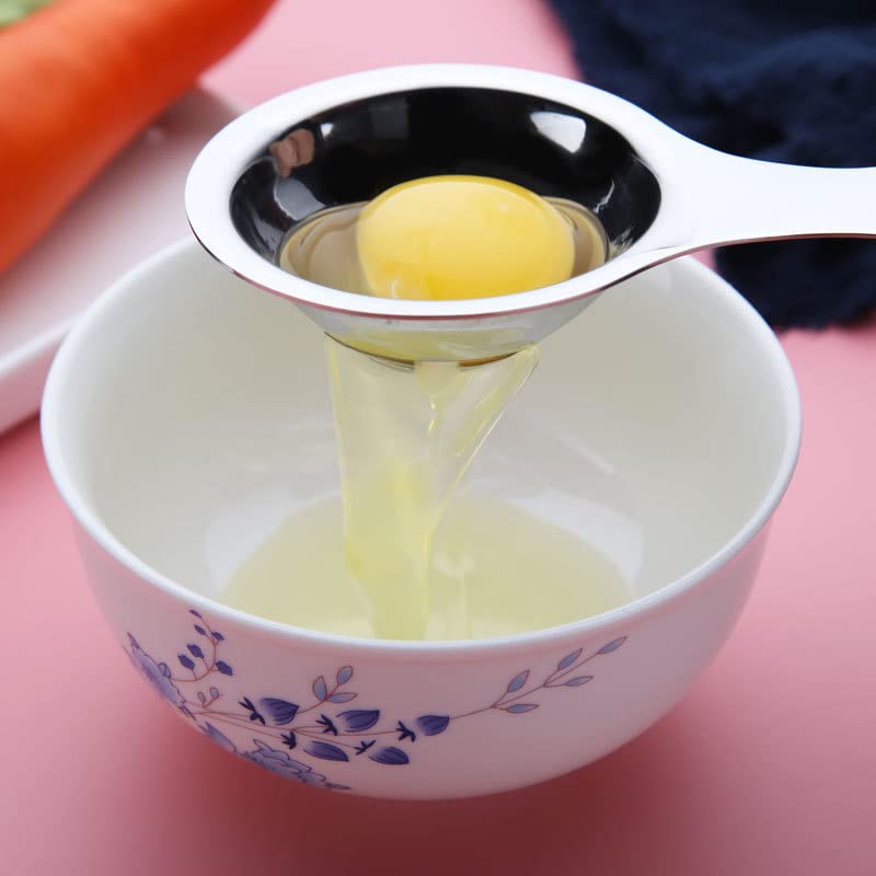 Mockery Egg Separator, Stainless Steel Egg Yolk White Separator Baking Kitchen Tools, Divider Egg Strainer, Egg Filter Extractor, Cooking Baking Tools - Image 4