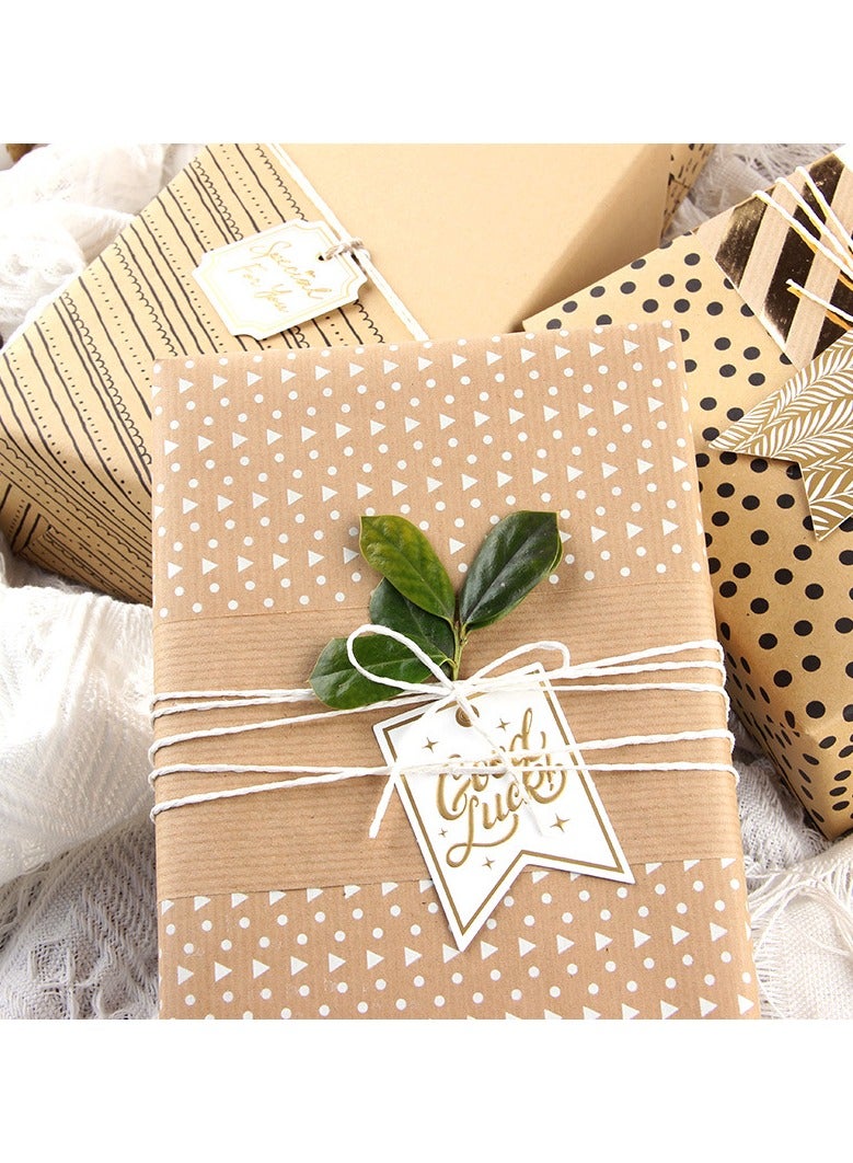 Neox 6 Sheets Gift Wrapping Paper With Accessories,Holiday Gift Wrapping Paper,Birthday Gift Box Gift Wrapping DIY, Gift Wrapping Paper for Birthday, Holiday, Wedding, Party,Kids Gift Wrapping (70cmX50cm) - Image 4