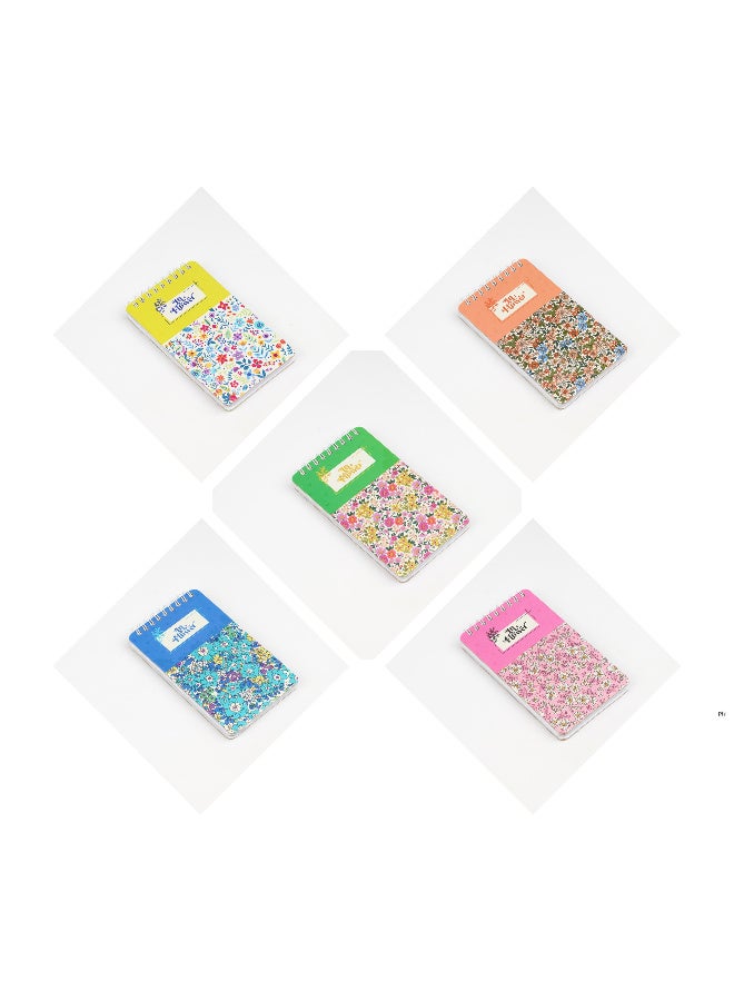 Borg El Arab Floral Collections Spiral Notebooks Bundle 5 Items A6 Size  - Image 1