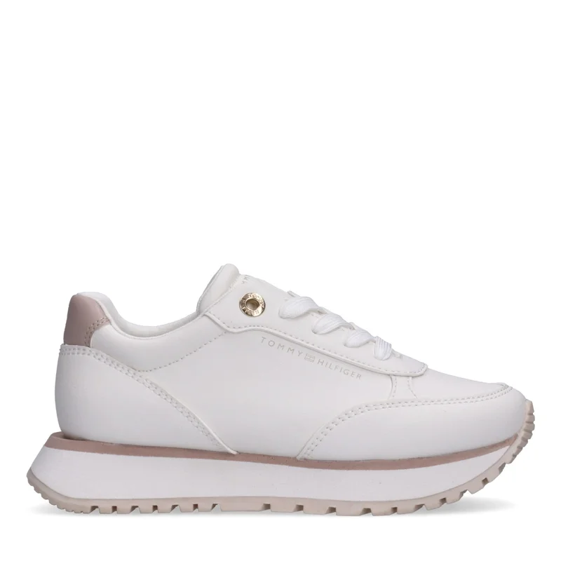 تومي هيلفيغر Little Low Top Lace Up Sneakers