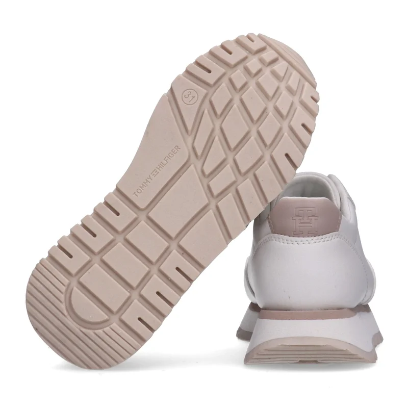 تومي هيلفيغر Little Low Top Lace Up Sneakers