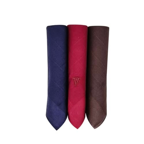Van Heusen فان هيوزن مندز كوتون هاندكرشيف (عبوة من 3) (8904241906409_UAE5656_مقاس واحد_متعدد الألوان) - Image 1