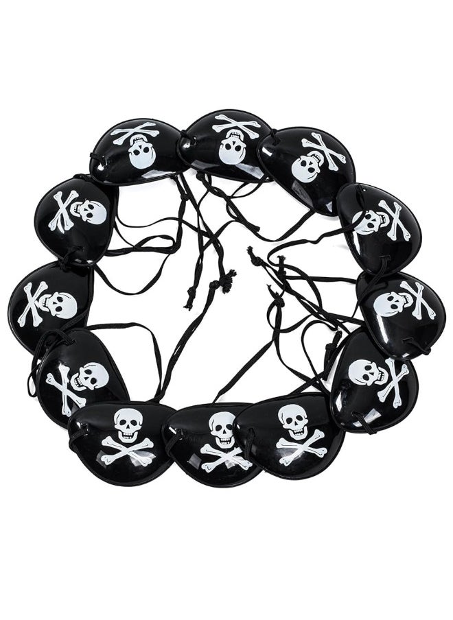 Funny Party Hats - Funny Pirate Party Hats 48 PC Set â€“ Pirate Birthday Party â€“ Pirate Party Favors for Kids - 12 Pirate Hats, 12 Patches, 12 Swords, 12 Telescopes - Image 1