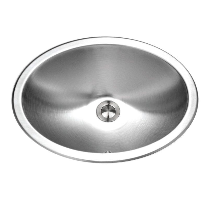 Houzer Opus Stainless Steel Bathroom Sink: 18 Inch Undermount Oval Bowl with Overflow Drain Assembly, Durable & Versatile, Essential for Home & Apartment: CHO-1800-1 - Image 4