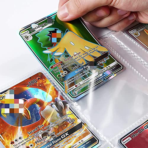 PATPAT Poke-Mon Binder, Trading Cards Collector Album For 120 Poke-Mon Cards Cartoon Prints Bag Poke-Mon Cards Binder Poke-Mon Collection Cards Pack Bag Gift For Kids Boys Girls-Mewtwo (No Cards) - Image 5