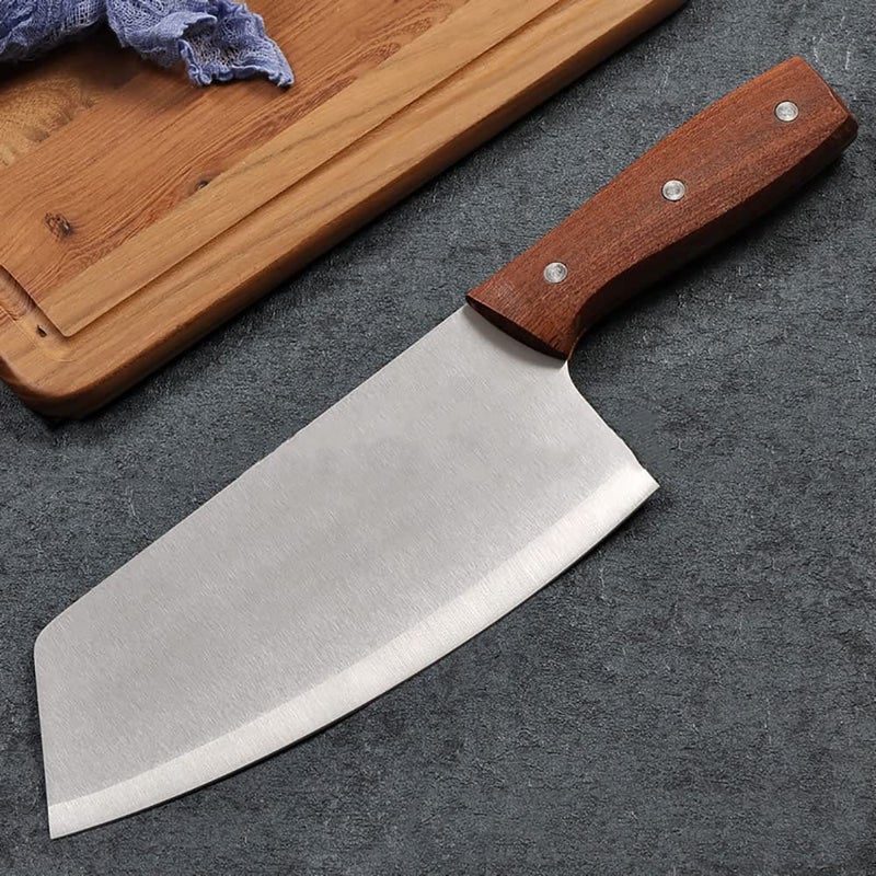 FLOXIT Stainless Steel Ultra Sharp Cleaver Kitchen Knife Ergonomic NonSlip Handle Heavy Duty Blade Suitable for Cutting VegetablesMeat Fish etc High Carbon Cooking Knife Knife G Big - Image 2