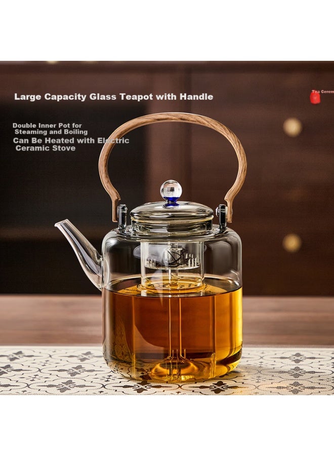 Yihutea Yihu Tea Large Capacity 2l Thickened Glass Electric Ceramic Stove Teapot High Temperature Resistant Water Boiling Kettle With Handle - Image 1