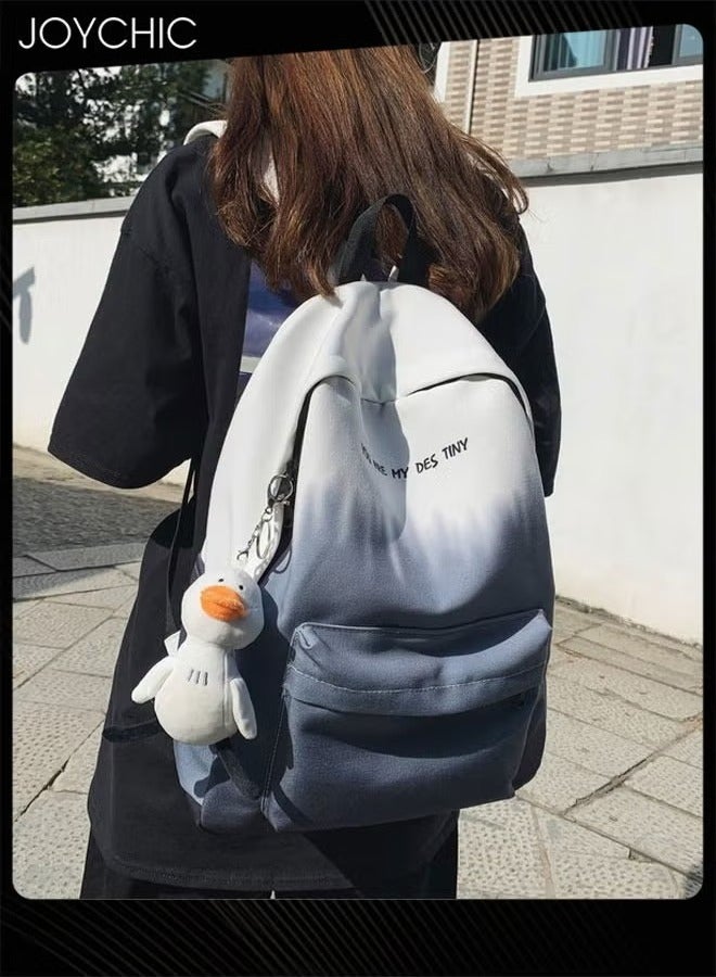 Joychic Korean Style Gradient School Student Backpack Large Capacity Lightweight  School Bag for Junior High College School Student  - Image 1