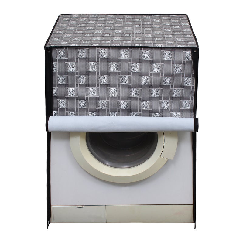 Lithara Waterproof Front Load Washing Machine Cover For 5 Kg, 5.2 Kg, 5.5 Kg (Design_42) - Image 5