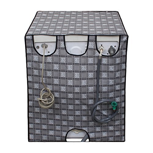 Lithara Waterproof Front Load Washing Machine Cover For 5 Kg, 5.2 Kg, 5.5 Kg (Design_42) - Image 4