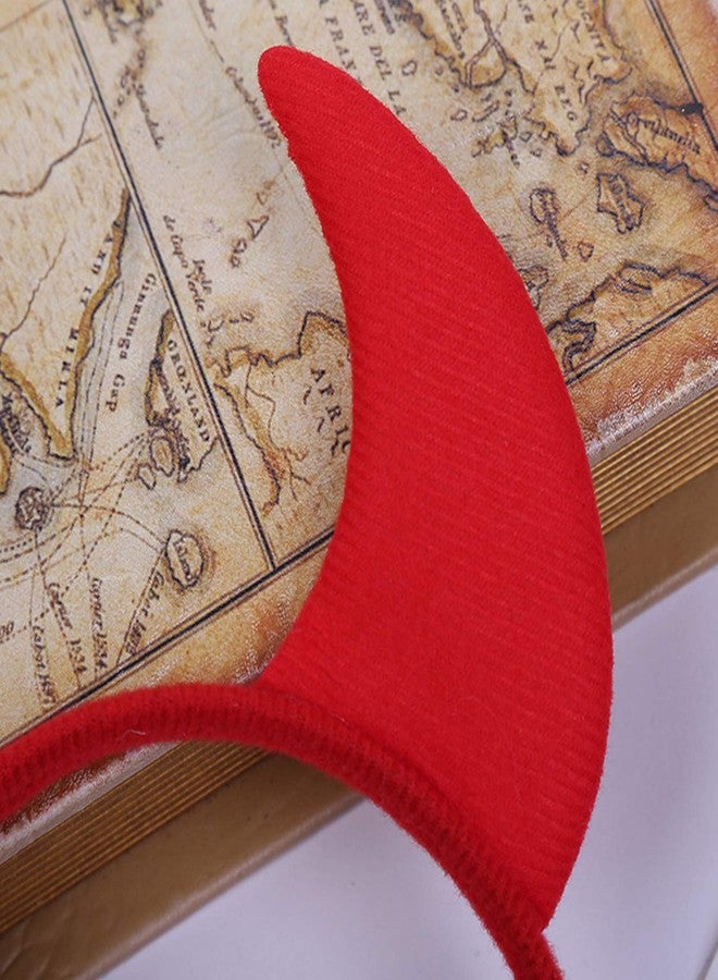 سي بلو طوق رأس على شكل شيطان للهالوين، مشابك شعر، قرون شيطان، آذان شيطان، حلقات شعر، دبابيس شعر، غطاء رأس أحمر منفوش، طوق شعر، ربطات شعر، دبابيس شعر، دبابيس شعر، زينة حفلات نسائية، إكسسوارات شعر للأزياء التنكرية، عبوة من 4 قطع - Image 5