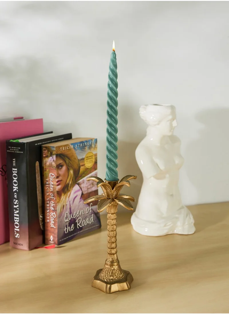 Paddywax Cypress & Fir Twisted Tapers Evergreen Green - 2 Pack