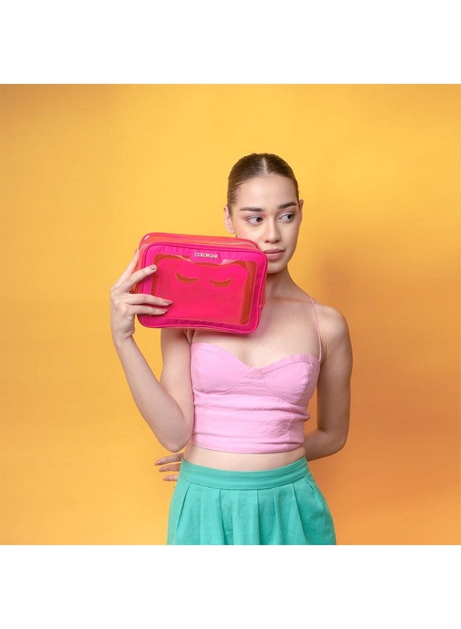 Colorbar Lips & Lashes Box Pouch (Set Of Two) - Neon Pink - Image 5