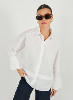 Oversized Buttoned Shirt with Panel Detail - pzsku/Z5247280D8588CE6F3141Z/45/_/1739732093/07d89e55-4142-474f-b8d0-913a36e85d1d