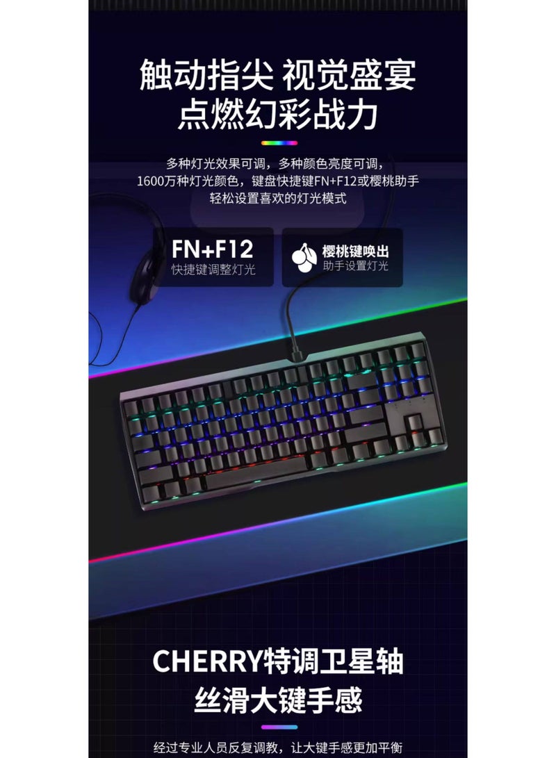 CHERRY MX3.0S Mechanical Keyboard Aluminum Body Wireless Wired 108-Key Gaming Office Bluetooth Tri-mode - Image 4