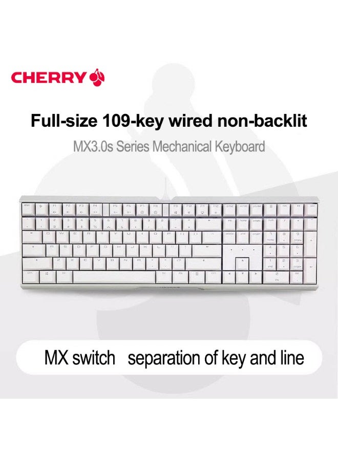 CHERRY MX3.0S Mechanical Keyboard Aluminum Body Wireless Wired 108-Key Gaming Office Bluetooth Tri-mode - Image 1
