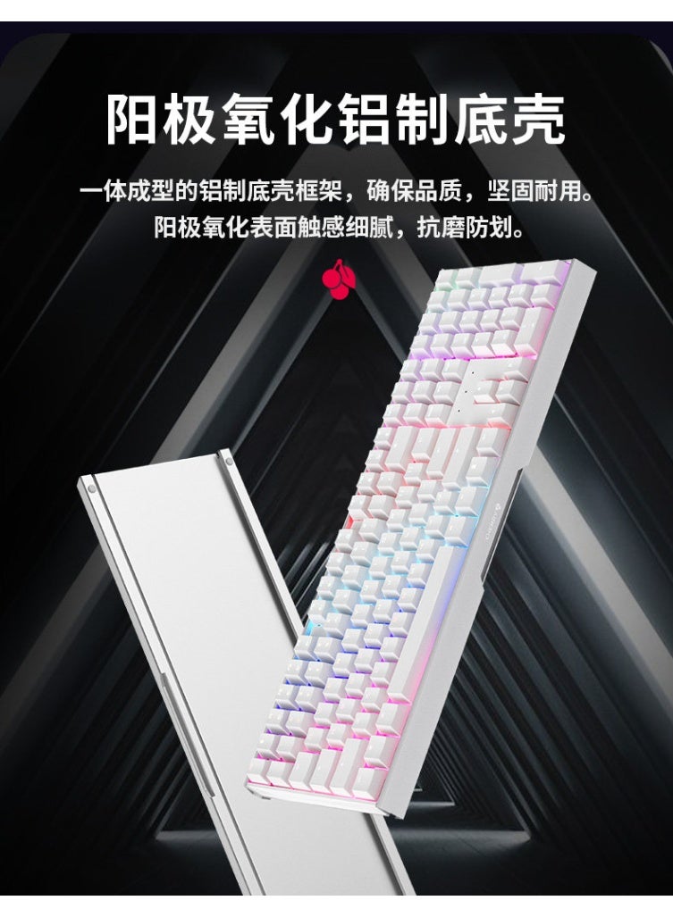 CHERRY MX3.0S Mechanical Keyboard Aluminum Body Wireless Wired 108-Key Gaming Office Bluetooth Tri-mode - Image 3
