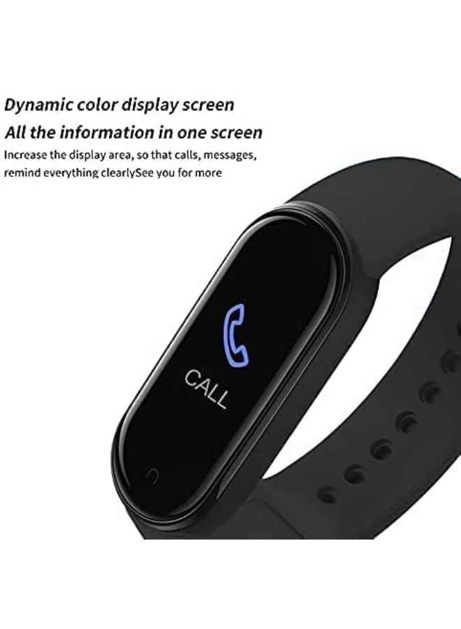 M5 Wristband Fitness Watch Black Smart Activity Tracker, Heart Rate Monitor, Waterproof Sports Watch for Men, Women, Step Counter with Blood Pressure Monitor, Black - Image 5