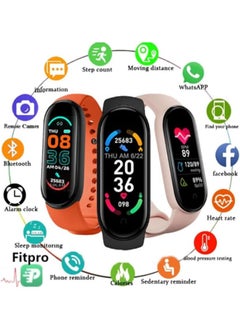 M5 M5 Wristband Fitness Watch Black Smart Activity Tracker, Heart Rate Monitor, Waterproof Sports Watch for Men, Women, Step Counter with Blood Pressure Monitor, Black  - Image 3