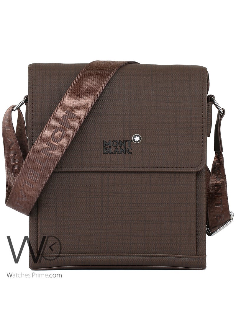 MONTBLANC Brown Montblanc Crossbody Messenger Shoulder Bag For Men  - Image 1