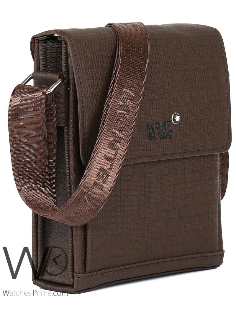 MONTBLANC Brown Montblanc Crossbody Messenger Shoulder Bag For Men  - Image 5