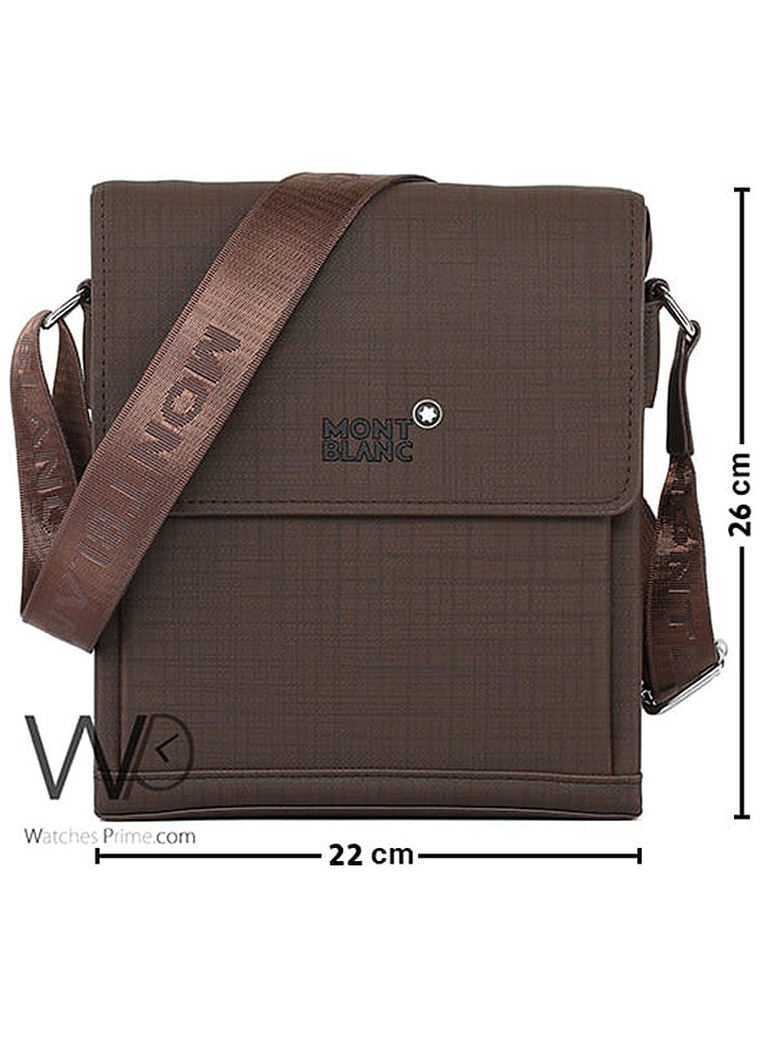 MONTBLANC Brown Montblanc Crossbody Messenger Shoulder Bag For Men  - Image 2