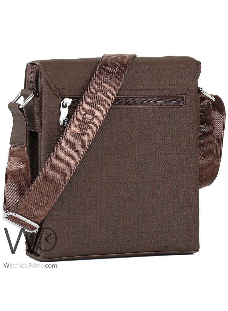 MONTBLANC Brown Montblanc Crossbody Messenger Shoulder Bag For Men  - Image 3
