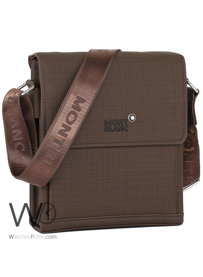 MONTBLANC Brown Montblanc Crossbody Messenger Shoulder Bag For Men  - Image 4