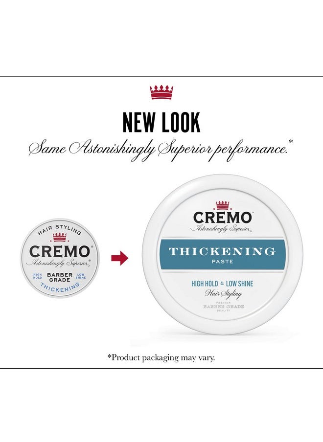 cremo Barber Grade Hair Styling Thickening Paste 4 Ounce (Pack Of 3)  - Image 5