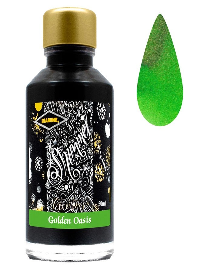 Diamine - Shimmering Fountain Pen Ink, Golden Oasis 50ml - Image 1