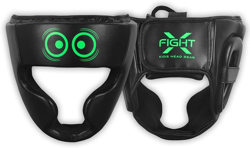FightX Kids Boxing Headgear MMA Kickboxing Muay Thai SELF Defence Training Gear for Boys and Girls Protection Synthetic Leather MMA UFC Fighting Head Guard Sparring Kickboxing Headgear for Kids - Image 1