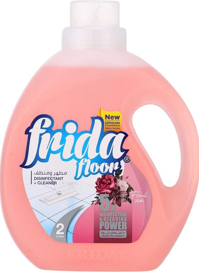 فريدا منظف ​​ومطهر الارضيات برائحة الزهور 2 لتر