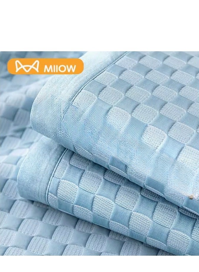 MIIOW طقم ملايات سرير جديد صيفي قابل للغسيل من حرير الثلج البارد مكون من ثلاثة قطع - Image 2