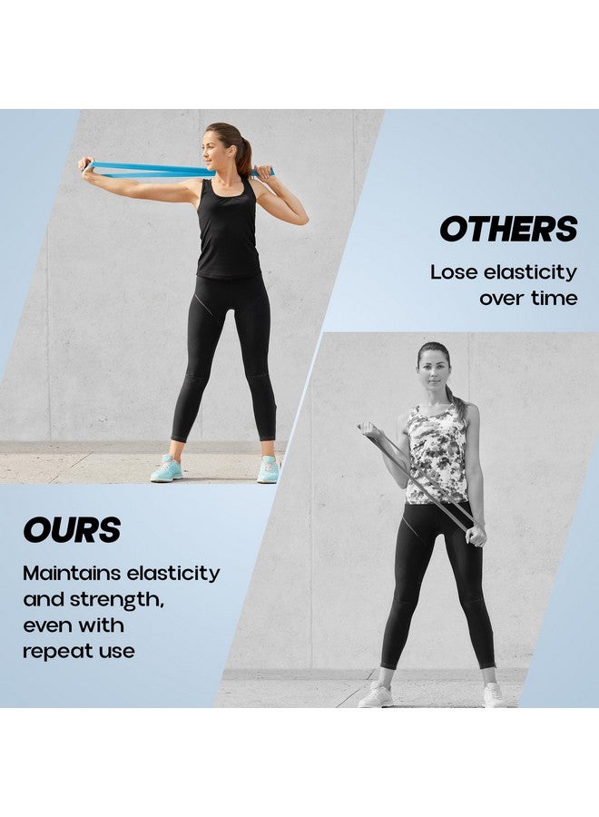 Konex Loop Resistance Bands for Men & Women | Perfect for Home/Gym Workouts, Exercises, Stretching, Pull-Ups, and Booty Toning (Multi-Colored) (Set of 5),Natural Rubber - Image 5