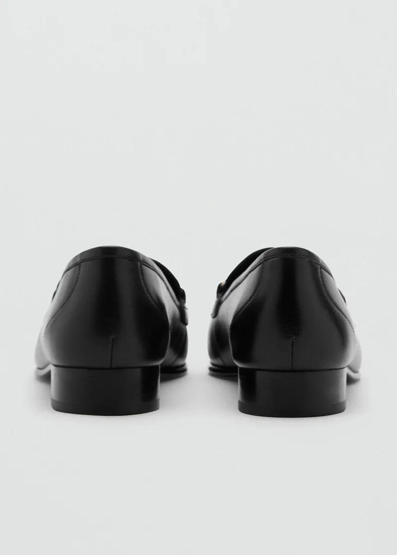 مانجو Buckle leather moccasins