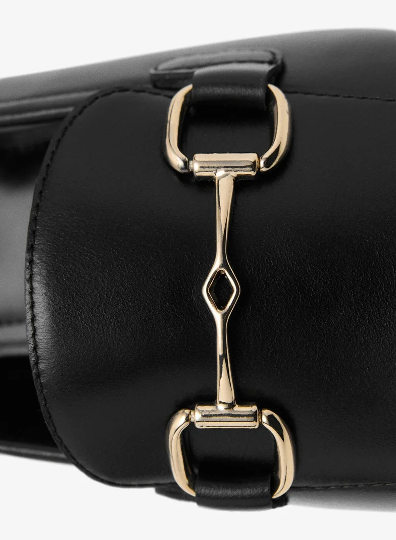 MANGO  Buckle leather moccasins for Women | Best Price UAE