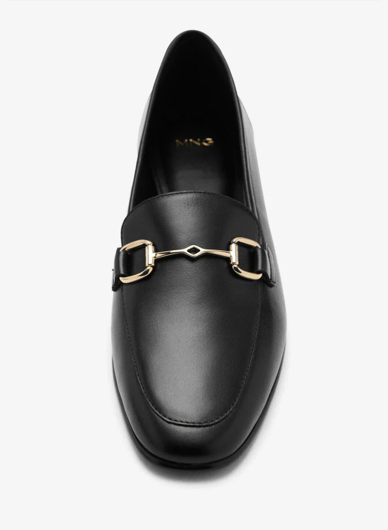 MANGO  Buckle leather moccasins for Women | Best Price UAE